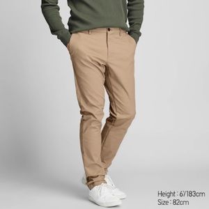 Men Slim-Fit Chino Flat Front Pants